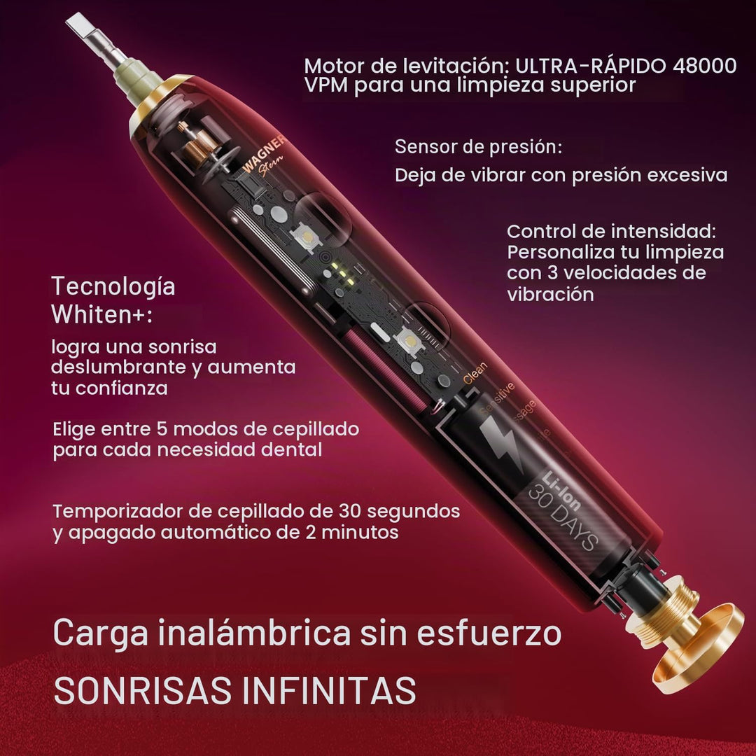 Wagner Stern Edición WHITEN+. Cepillo de dientes eléctrico blanquea...