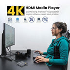 Reproductor de medios 4K Ultra-HD Digitaces para las unidades USB/la