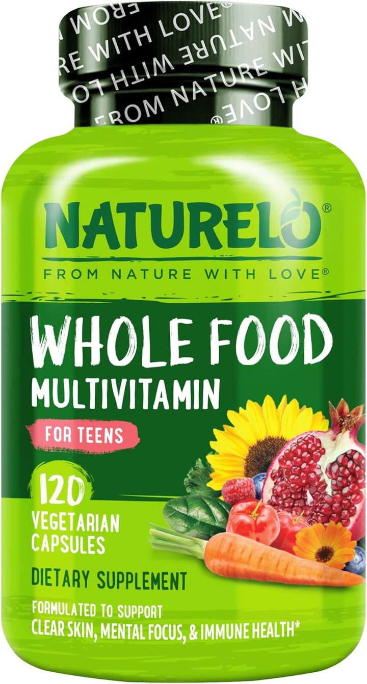 NATURELO Multivitaminas para Adolescentes Niñas\/Niños, 120 Cápsula...