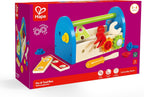 Caja de herramientas Hape de madera del niño y juego de accesorios