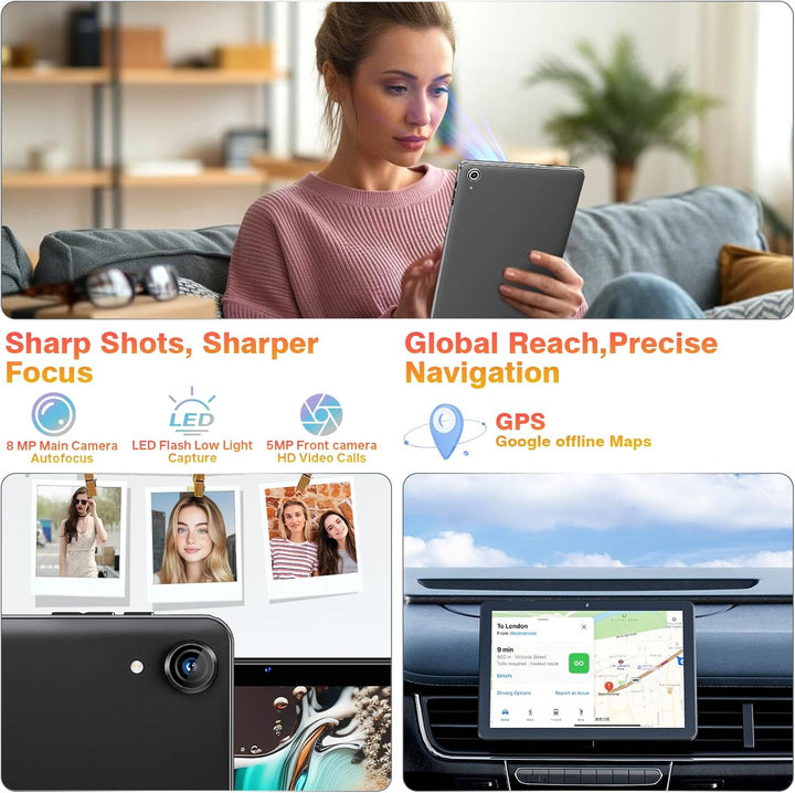 Tablet Android 15, tabletas de 10 pulgadas, 18 GB+128 GB, expansión...