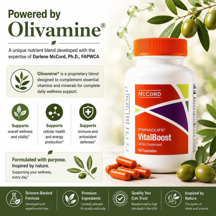Extracto de hoja de olivo VitalBoost \u2013 Apoya el crecimiento ce...