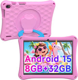 Tableta para niños Android 15 con estuche, Tableta de 10 pulgadas p...