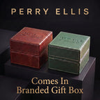 Perry Ellis Reloj para hombre con energía solar | Correa de malla de acero | Relojes de pulsera analógicos resistentes al agua para hombre | Caja de 43mm | Bisel de tacómetro de aluminio | Elegante