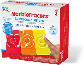 hand2mind MarbleTracers - Letras minúsculas, 24 bandejas de rastreo...