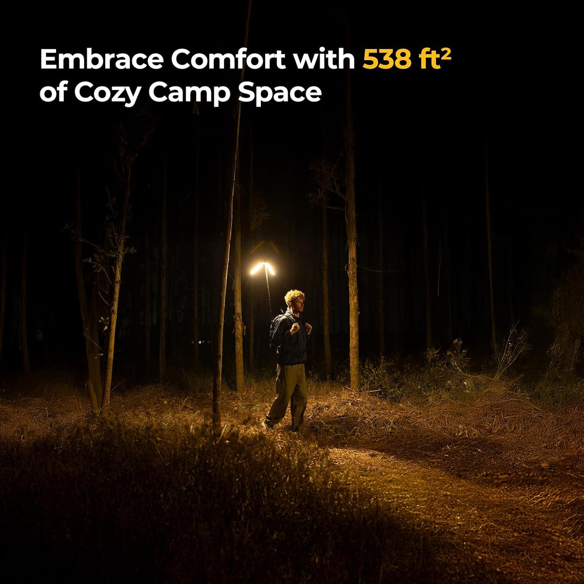 Lámpara BougeRV Luz telescópica CL04, linterna de campamento 15600mAh recargable