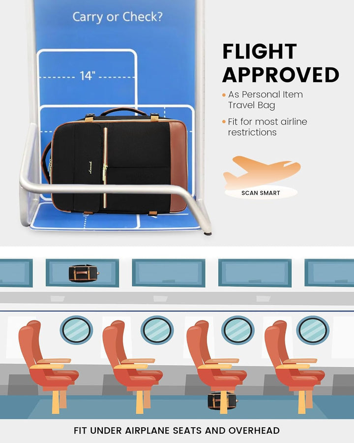 LOVEVOOK: mochila de transporte de 40L, mochila de viaje para mujer...