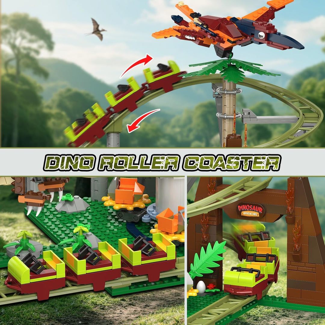 HOGOKIDS Juego de construcción de montaña rusa de