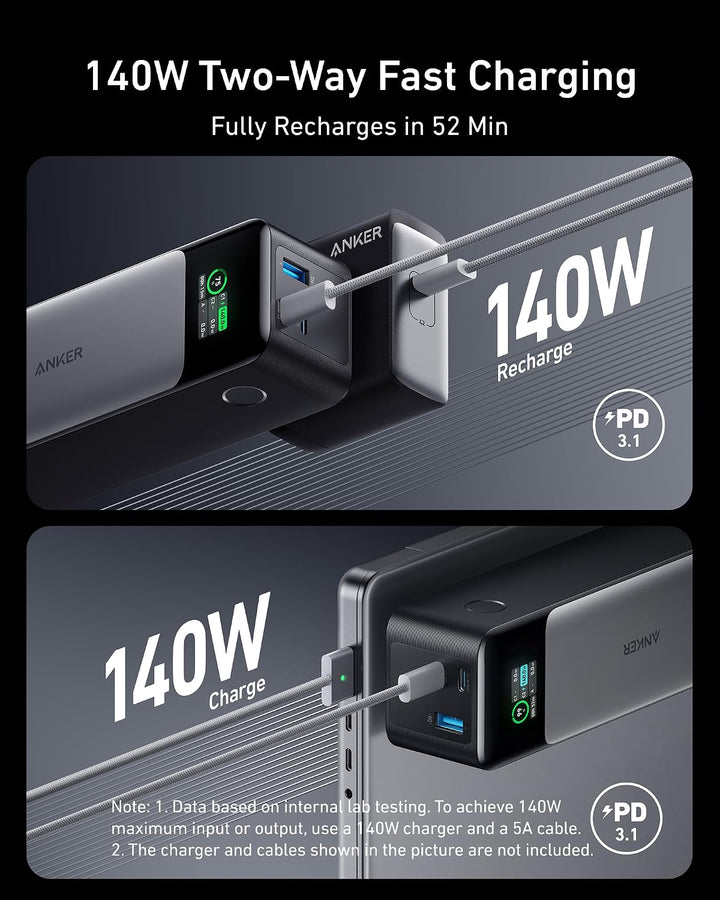 Anker Nano Power Bank, 10,000mAh y 737 Power Bank, 24,000mAh (paquete)
