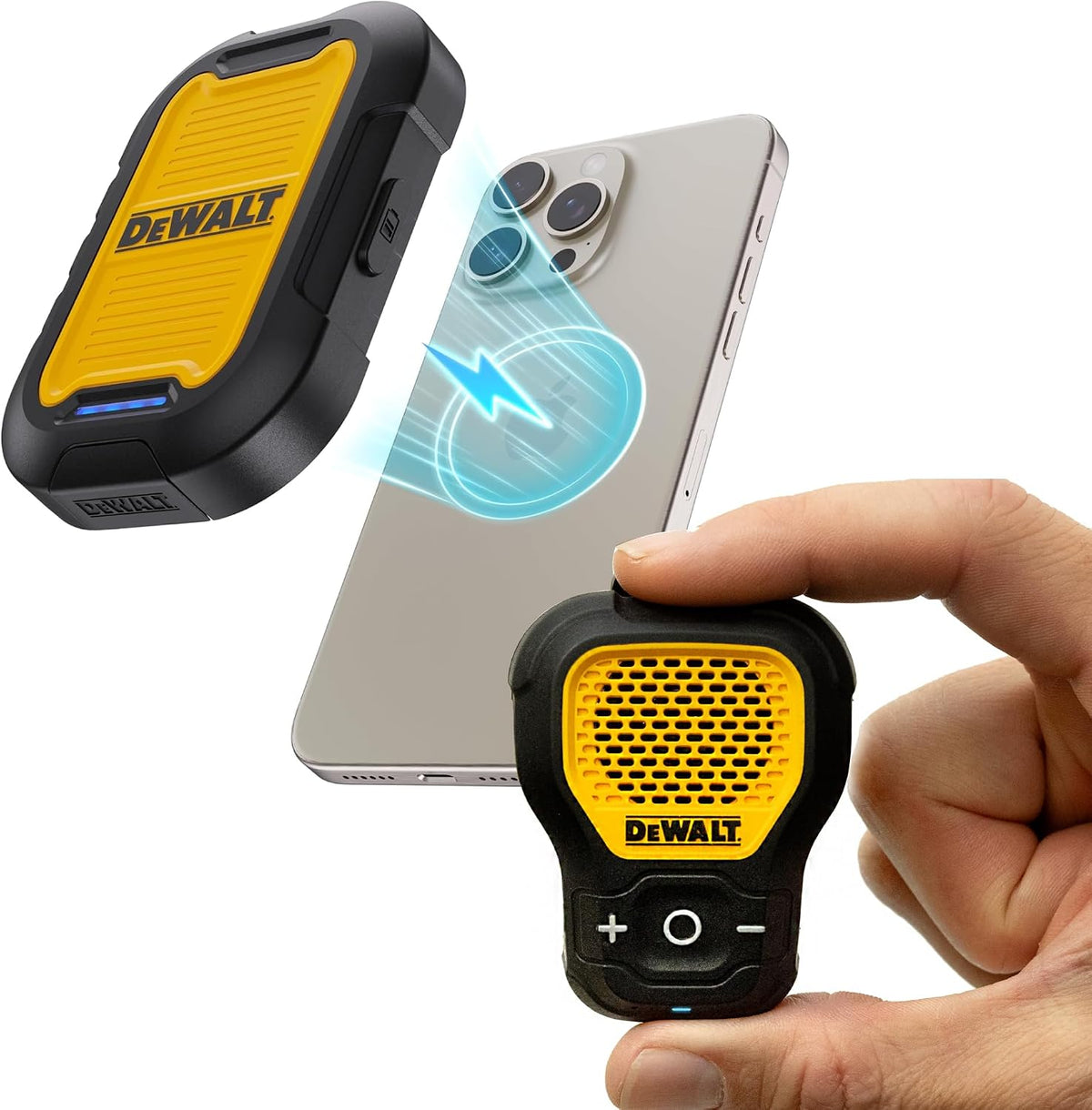 DEWALT - Banco de energía magnético de 5,000 mAh y altavoz Bluetoot...