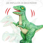 Juguete inflable de dinosaurio con control remoto de 24