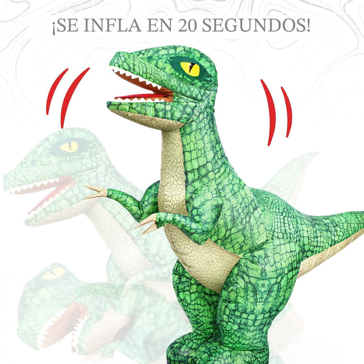 Juguete inflable de dinosaurio con control remoto de 24