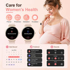 Relojes inteligentes para mujer, monitor HD AMOLED de 1.32 pulgadas para hacer y responder llamadas, monitor de frecuencia cardíaca 24/7/sueño/SpO2 para Android y iPhone, más de 130 modos