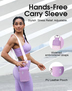 Coolflask - Funda de piel sintética aislada para botella de agua, 64 onzas, color lila y morado