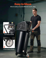 VEVOR Compresor de aire de 30 galones, 2HP 5.3SCFM a 90PSI, tanque...