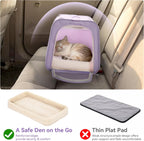 PETSFIT Transportador de gatos suave con hebillas de seguridad patentadas
