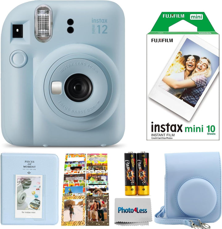 Fujifilm INSTAX Mini 12 - Cámara de película instantánea (azul past...