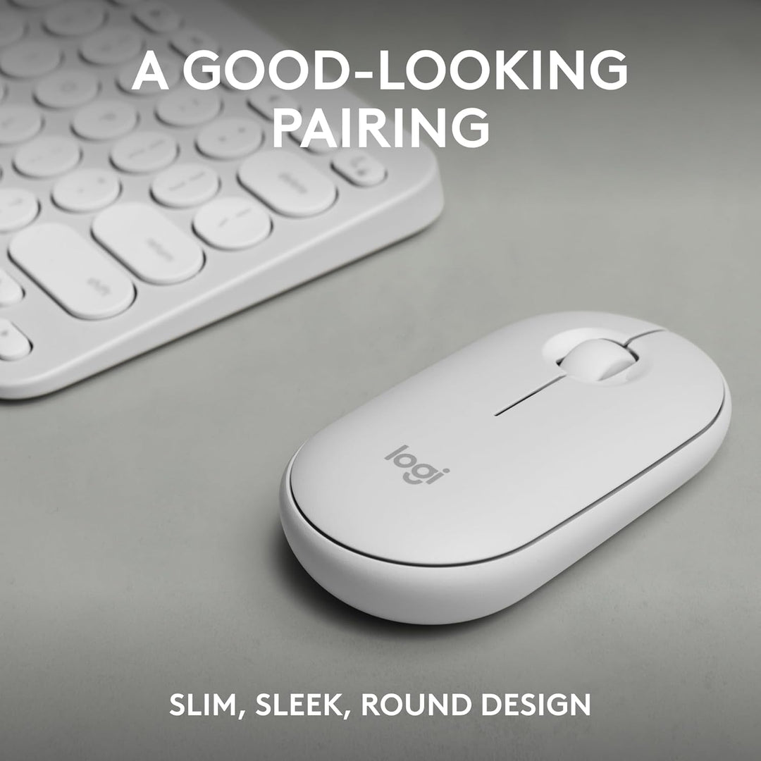 Logitech Pebble 2 Combo, teclado y mouse inalámbricos, silenciosos...