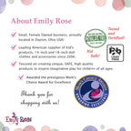 Emily Rose mueble de muñecas de 18 pulgadas para muñecas American G...