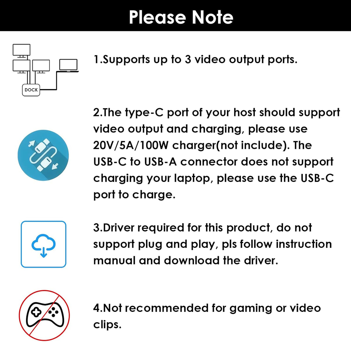 WAVLINK Adaptador USB C a triple monitor, compatible con Mac y Windows
