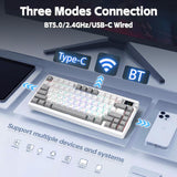 X Aula Nova75 - Teclado mecánico para juegos, 75% teclado inalámbri...