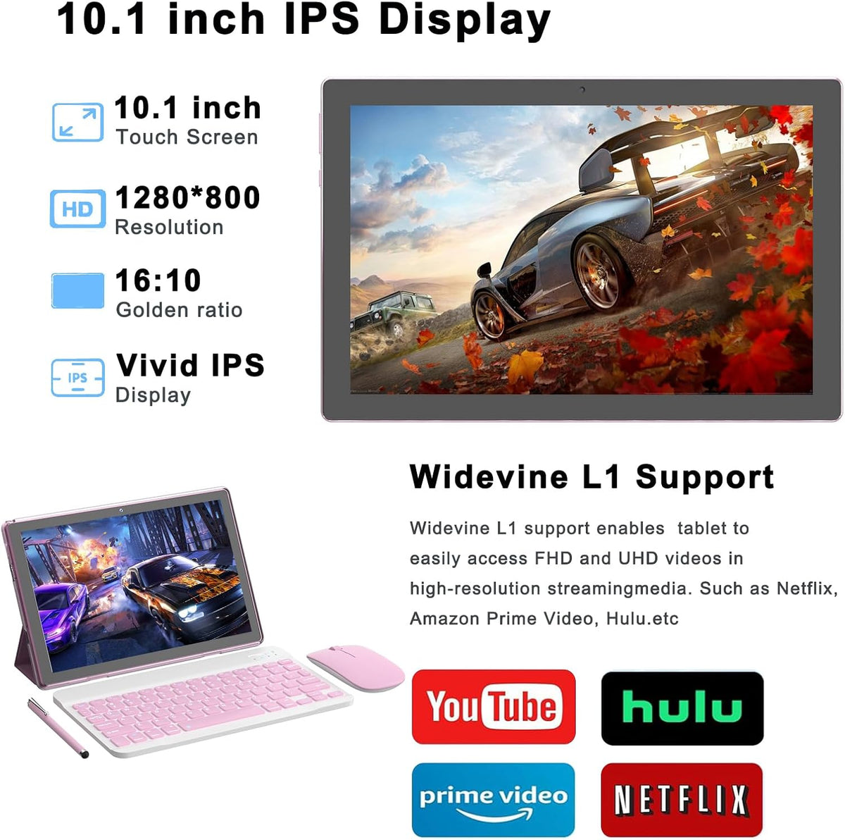 COOPERS Tablet Android 15, 10 pulgadas Tablet 18GB RAM+128GB ROM 2T...