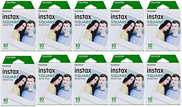 Fujifilm Paquete de 10 películas instantáneas cuadradas (100 exposi...