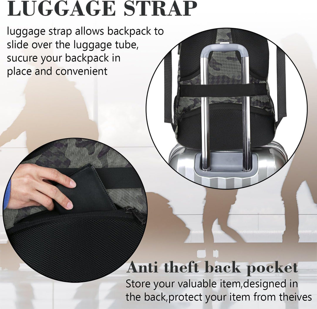 MATEIN - Mochila para computadora de 17.3 pulgadas, mochila de viaj...