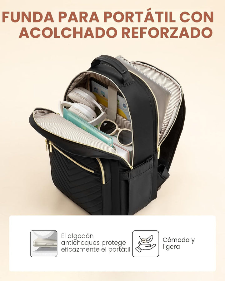LOVEVOOK Mochila para laptop para mujer con soporte gigante para va...