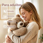 Niuniu Daddy Bear - Almohada de peluche con peso para niños y adultos
