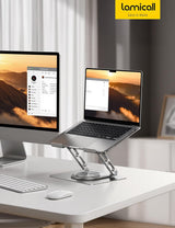 Lamicall - Soporte ajustable para laptop para escritorio - Base gir...