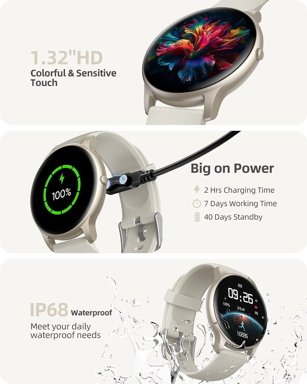 Parsonver Reloj inteligente (respuesta/hacer llamadas), rastreador de