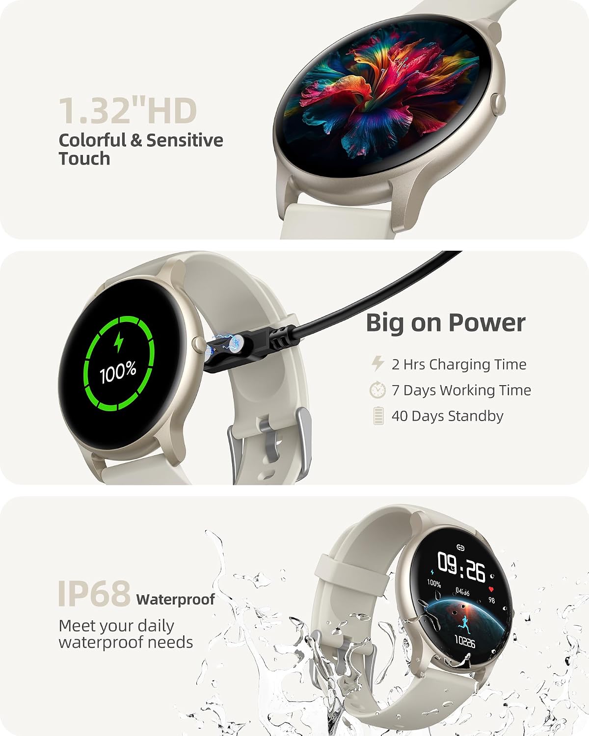 Parsonver Reloj inteligente (respuesta/hacer llamadas), rastreador de