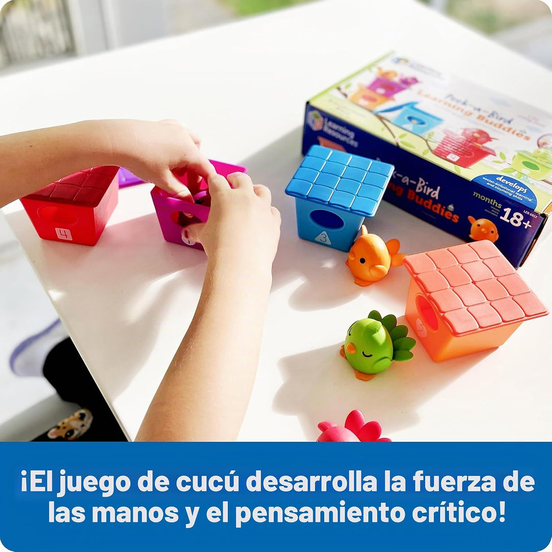Learning Resources Peek-a-Bird Learning Buddies - 15 piezas, edad 1...