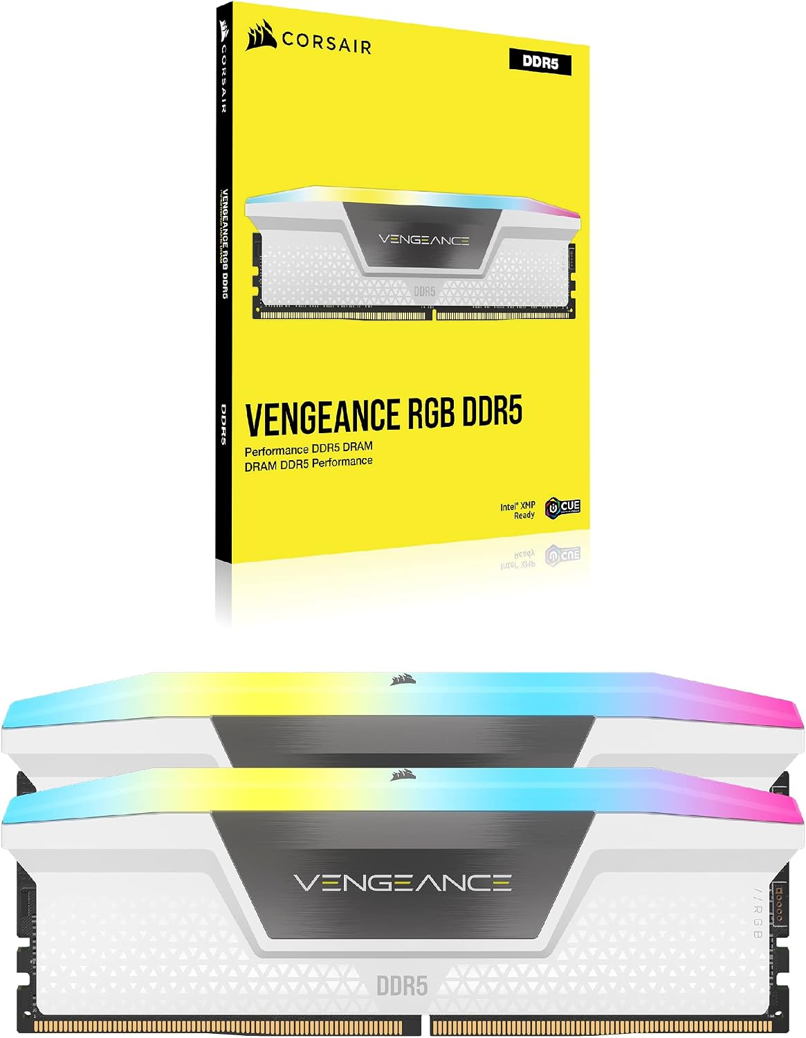 CORSAIR VENGEANCE RGB DDR5 RAM 32 GB (2 x 16 GB) 6000 MHz CL36-44-4...