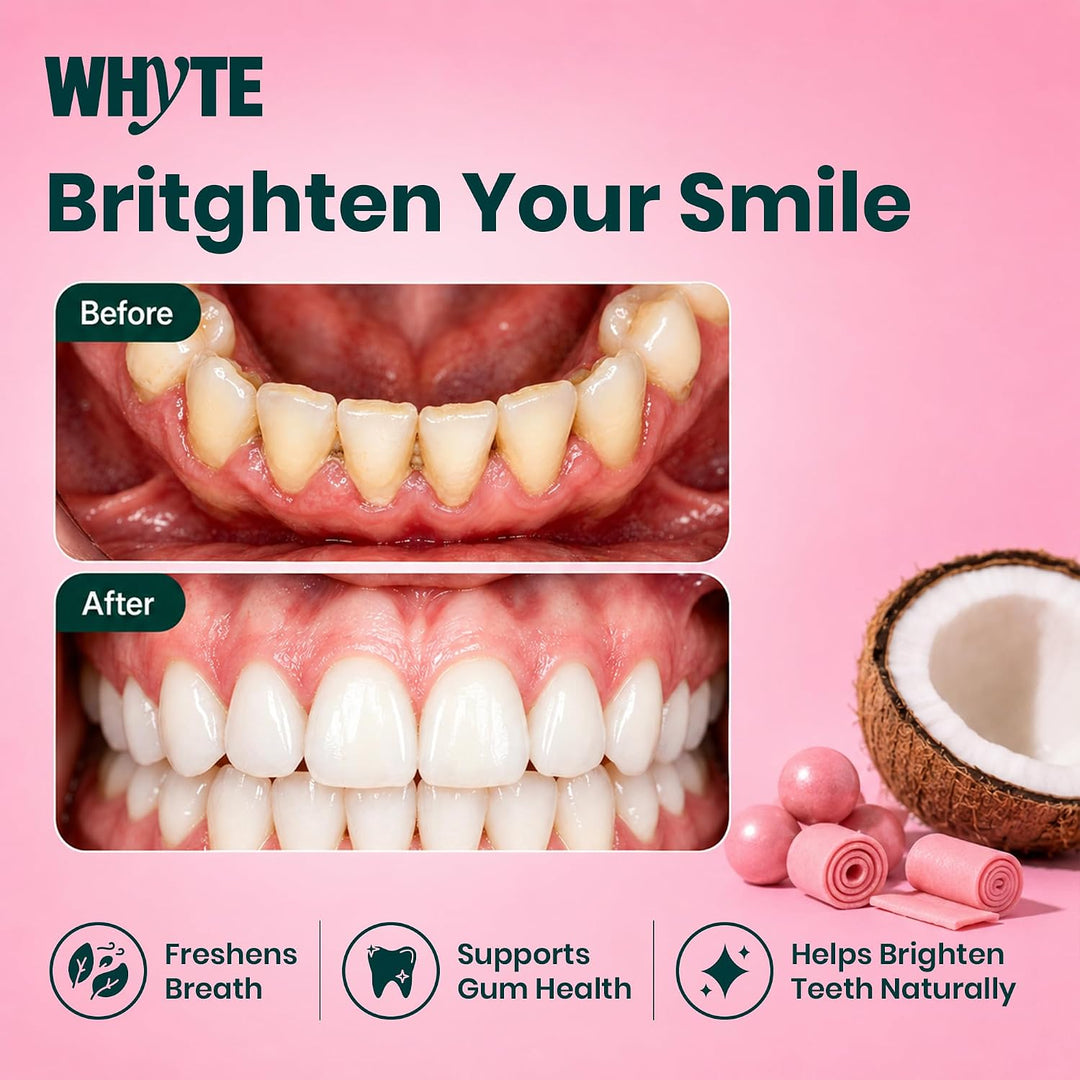 Whyte Enjuague bucal orgánico prensado en frío para mal aliento, sa...