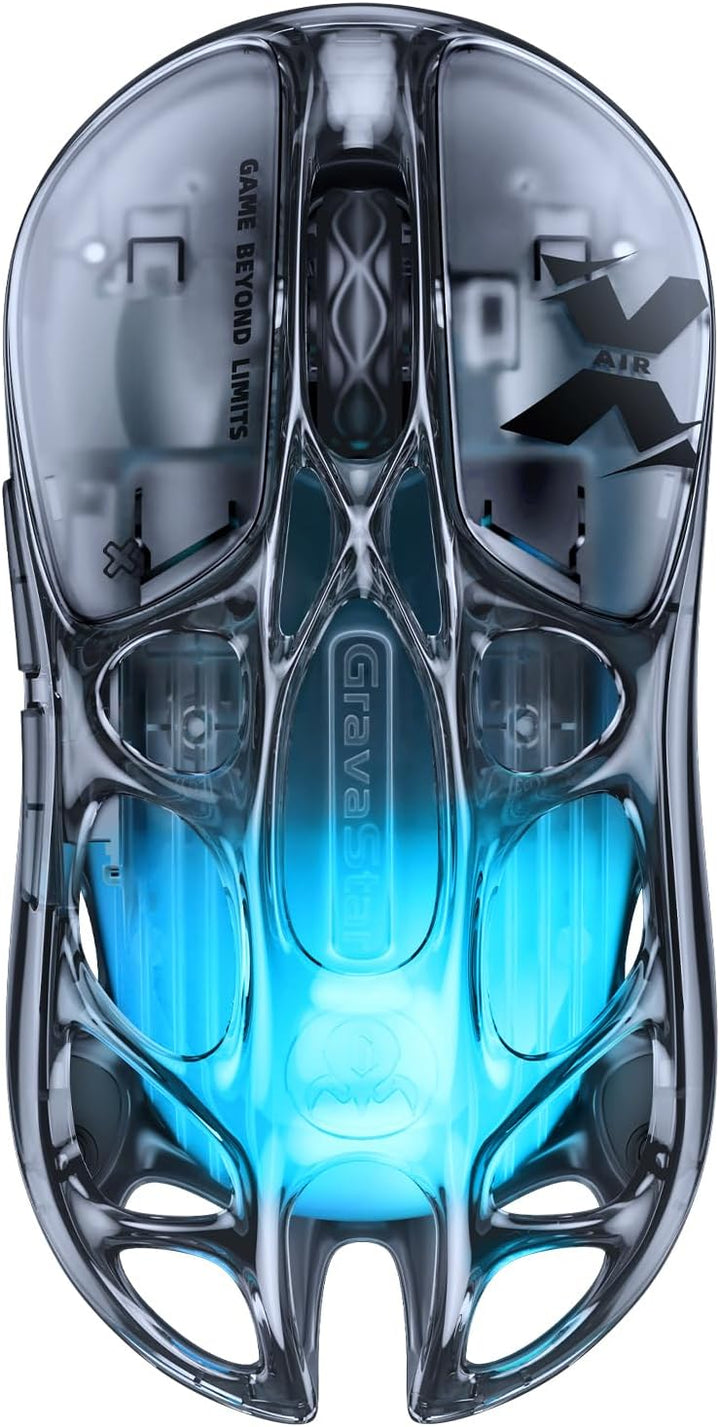 Ratón inalámbrico para juegos GravaStar X AIR, diseño de esqueleto...