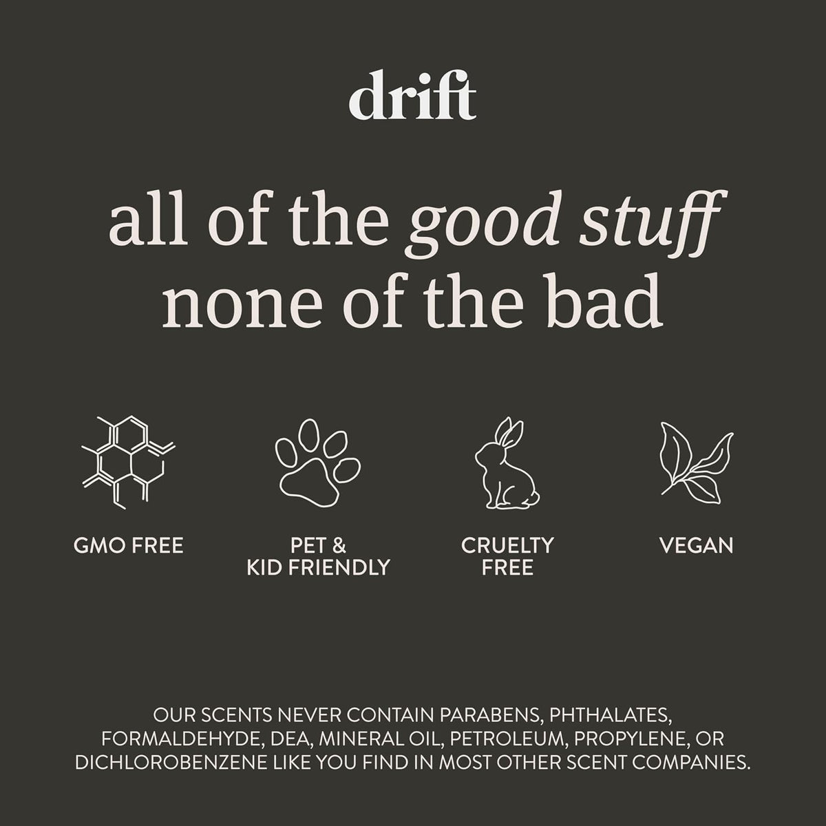 Drift - Ambientador de coche – El ambientador de madera original – Eliminador de olores de coche – Aroma de larga duración – Clip de metal – Aceites esenciales – Ingredientes limpios – Paquete surtido de 3 piezas – Clip incluido