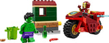 LEGO Marvel Iron Man Bike and The Hulk - Juego de