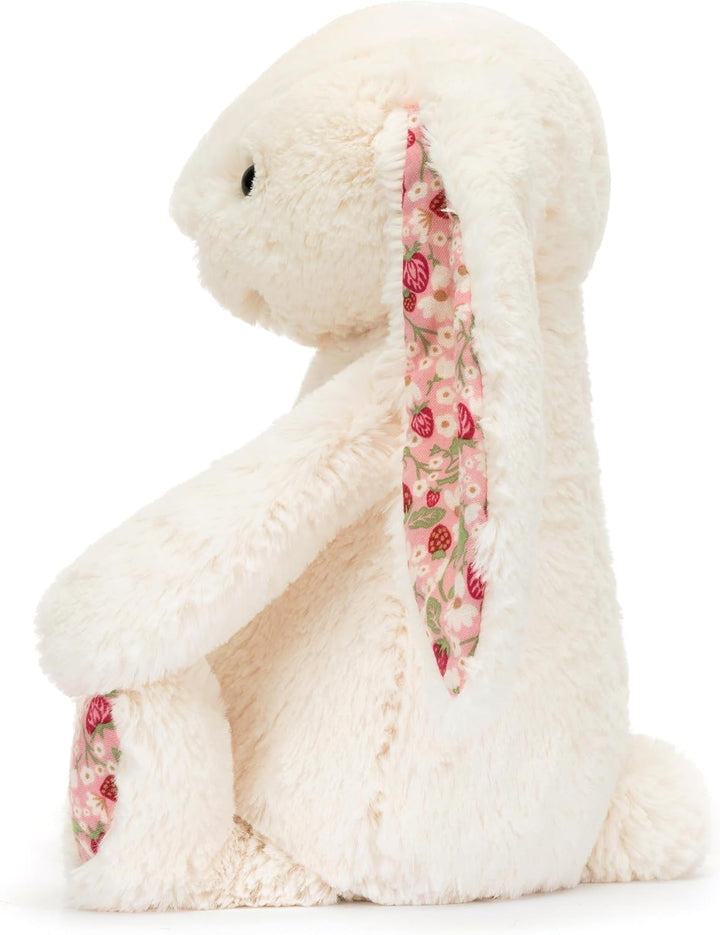 Jellycat Blossom - Conejito en crema, baya, mediano