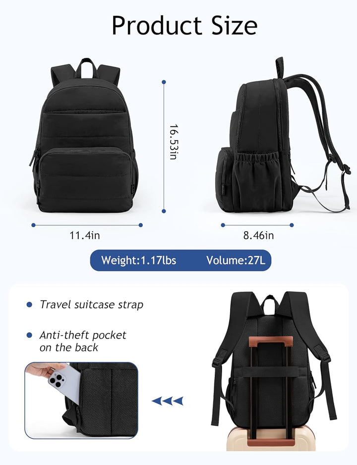 Mochila de viaje Uselike para mujeres, mochila para portátil de 15....