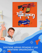 Tablero de clavijas de madera para organizador de almacenamiento de