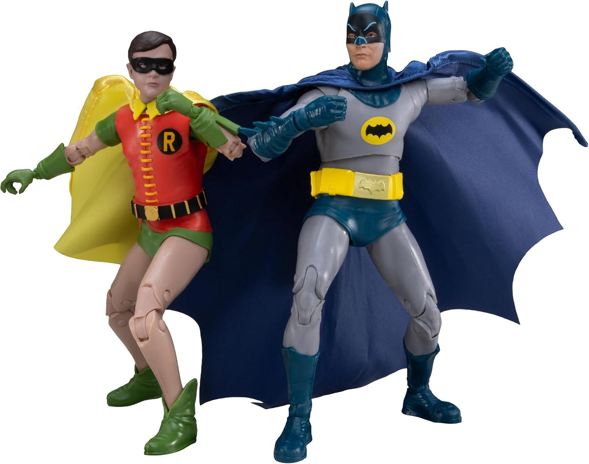 McFarlane Toys -DC Multiverse Batman y Robin (Serie de TV clásica de Batman) 7 pulgadas, paquete de 2 figuras de acción McFarlane Edición Coleccionista #5