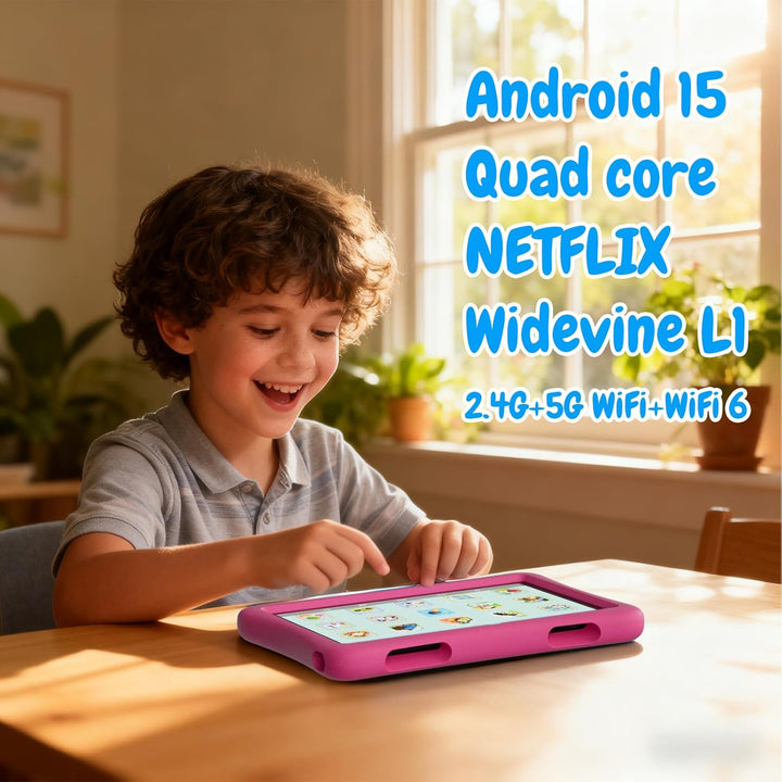 ZZB Tablet infantil de 10 pulgadas, Android 15.0, 8 GB (3+5 extendi...