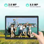 Tableta Android, 10 pulgadas 6GB RAM+32GB ROM+1TB Expandir Tableta, Azul marino