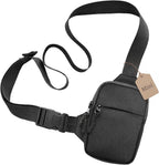 Bolso tipo bandolera de viaje para hombres y mujeres, bolso cruzado antirrobo con bloqueo RFID