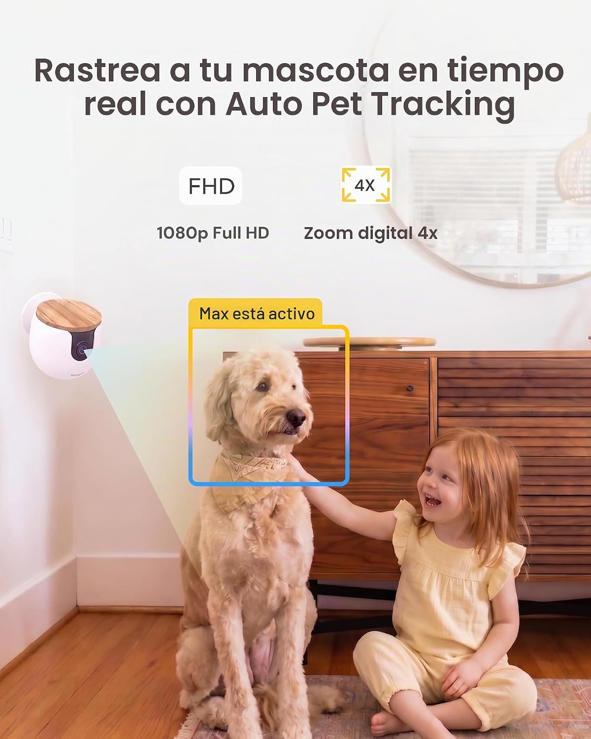 Furbo Mini cámara para mascotas [suscripción de 6 meses incluida]