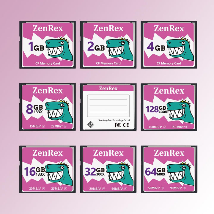 ZenRex Tarjeta de memoria CompactFlash de 64 GB Tarjeta CF