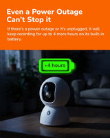 Sensforge Cámara de seguridad recargable de 2.5K para interiores, d...