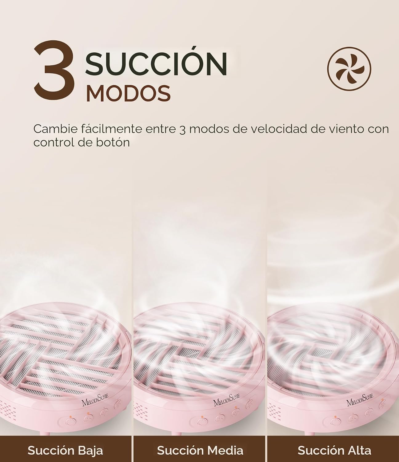 MelodySusie Hpro - Colector de polvo compacto para uñas, ventilador...